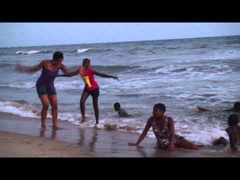 dancing lenjen on beach Ghana c yth