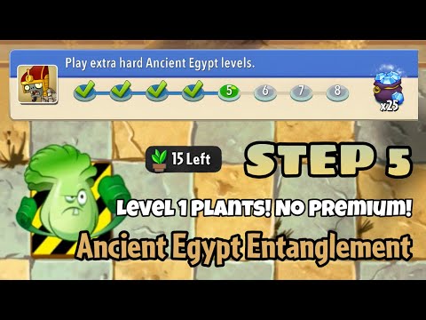 Plants vs Zombies 2 | Epic Quest: Ancient Egypt Entanglement - Step 5