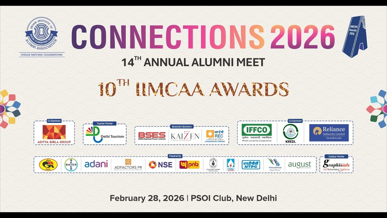 IIMCAA Connections & Awards 2026 | Global Meet - Delhi | 28 February 2026