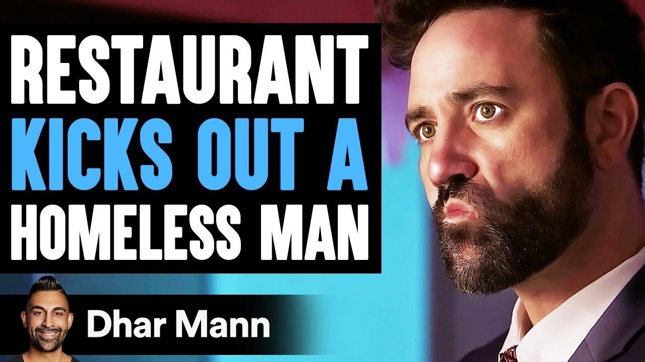 Restaurant KICKS OUT A HOMELESS MAN, What Happens Next Is Shocking | Dhar Mann