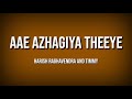 Aae Azhagiya Theeye Song Lyrics