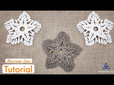 DIY Macrame Christmas Tree Decoration EASY Christmas Crafts