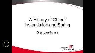 A History of Object Instantiation and Spring