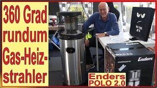 360 Grad Gas-Heizstrahler [ Wintercamping ] Camping & Outdoor - Enders POLO 2.0 Montage & Test