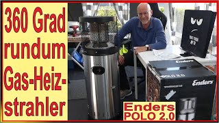 360 Grad Gas-Heizstrahler [ Wintercamping ] Camping & Outdoor - Enders POLO 2.0 Montage & Test