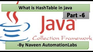 Java Hash Table || What is Hash Table in Java || Difference between HashMap &amp; HashTable - Part 6