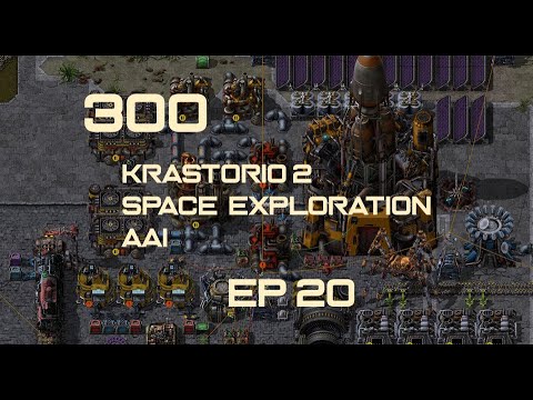 EP20 - Declaring war to Biters - Factorio 300 (Krastorio 2 | Space exploration | AAI )