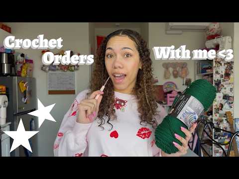 Crochet Custom Orders With Me ~ Crochet Biz Vlog🎥