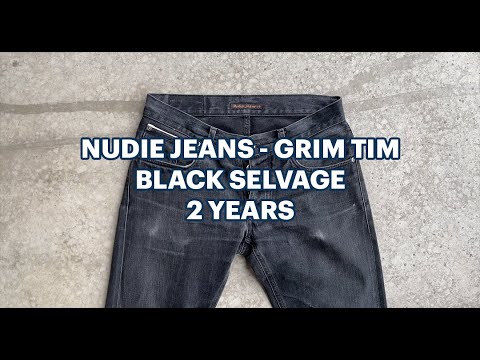 Nudie Jeans - Grim Tim Dry Black Selvage 100% cotton (exclusive rare)