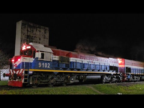 [4K] Lindo, variado y colorido mega-tren vacio de NCA pasando por Marcos Juárez rumbo al oeste!!!!!!
