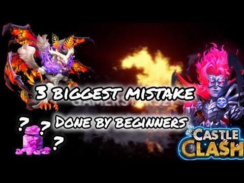 Top 3 BIG Mistakes Every Castle Clash Player Must Avoid! | Castle Clash