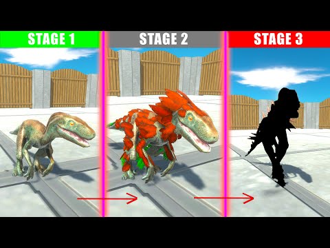 EVOLUTION OF VELOCIRAPTOR - Animal Revolt Battle Simulator ARBS