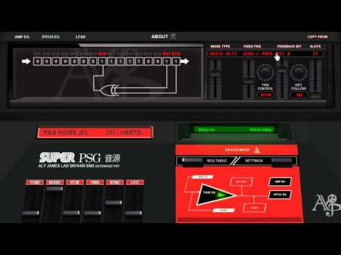 SUPER PSG SN76489 VST NOISE HACKING FEATURES