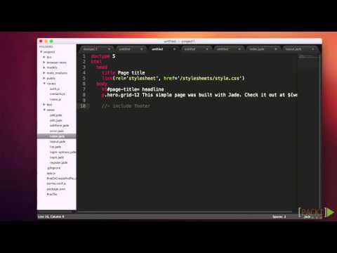Learning Express Web Application Development Tutorial Jade Template Engine | packtpub com