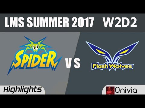 WS vs FW Highlights Game 2 LMS 精華 春季職業聯賽 2017 SUMMER Wayi Spyder vs Flash Wolves G2