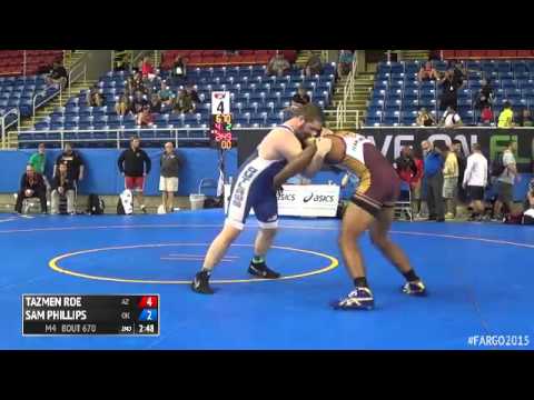 220 Champ. Round 1 - Sam Phillips (Oklahoma) vs. Tazmen Roe (Arizona)