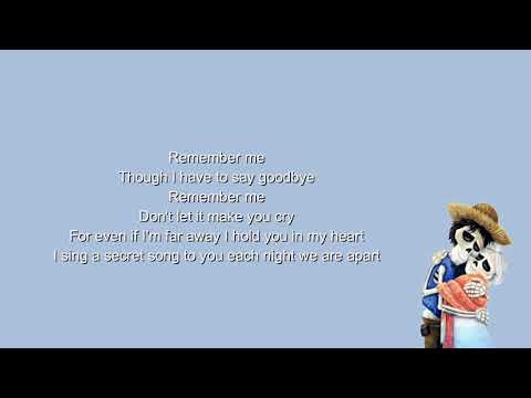 Remember Me (Lullaby) (From "Coco"/Lyrics)