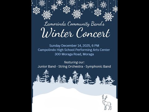 Lamorinda Community Band Winter Concert - 12/14/25