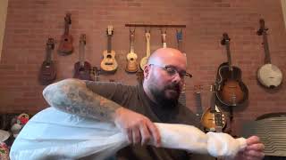 Video thumbnail for Dhani Harrison Signature Ukulele Unboxing by Lucky Uke