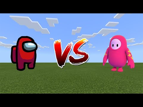 Among Us vs Fall Guys - Minecraft