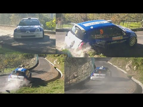 11 ° Rally Ronde Valli Imperiesi PS 2,CRASH RENAULT CLIO MAXI N 29, tutte le auto passate,20 11 22