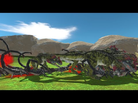 Emperor Scorpion vs Cryolophosaurus | Animal Revolt Battle Simulator