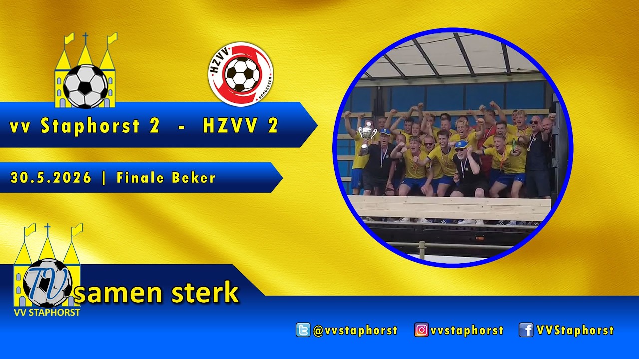 vv Staphorst 2 wint de bekerfinale