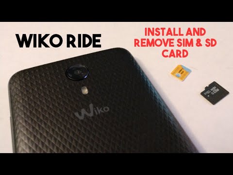 Wiko Ride How to remove and install SIM card and SD card