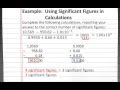 CHEMISTRY 101:  Significant Figures in Calculations