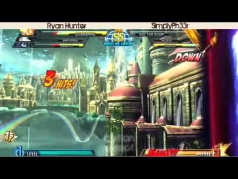 2-28-11 Ryan Hunter (Amaterasu/Hsien-Ko/Dormammu) vs Simply Ph33r (Wesker/Doom/Phoenix) - MvC3
