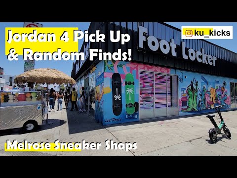Jordan 4 White Oreo Pick Up & Some Crazy Finds @ Melrose Sneaker Shops..