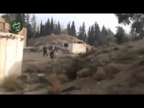 بيان إعلان السيطرة على مطار مرج السلطان العسكري لواء الحبيب المصطفى في محافظة ريف دمشق