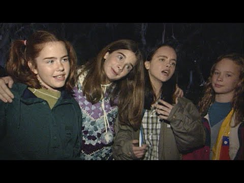 Watch Now and Then Cast’s RARE On-Set Interview While Filming Cemetery Scene | ET Vault Unlocked