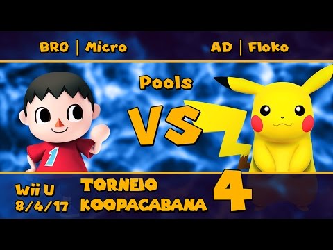 T. Koopacabana 4 - BRO | Micro (Villager) vs. AD | Floko (Pikachu) - Pools