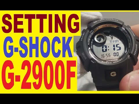 Setting Casio G-Shock G-2900F manual for use