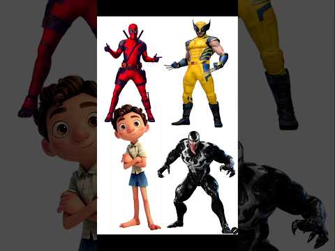 Luca x Deadpool x Wolverine x Venom Mashup #deadpool3 #venomthelastdance #byebyebye #comicsart