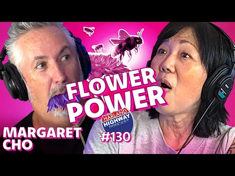 MARGARET CHO eats flowers, sings songs, talks North and South Korea, and meets Caramel Corn the Pug!