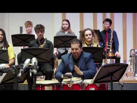 UoM Jazz Ensemble ft. Carlos Maldonado (percussion) and Yazz Ahmed (trumpet).