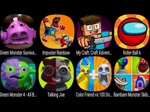 Green Monster Survival 4 Story, Imposter Rainbow, My Craft, Green Monster 4 - All BOSS, Talking Joe