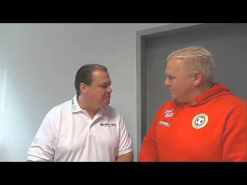 ASK ELEKTRA Trainer Thomas Haretter vor dem Spiel gegen Team Wiener Linien