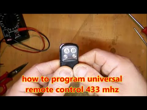 ⚡how to program a 433 mhz universal remote control
