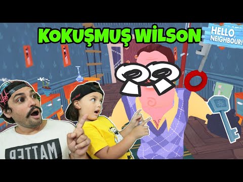 WİLSONUN GÖZLERİ PATLAMIŞ! KOKUŞMUŞ WİLSON! | Hello Neighbor Mod
