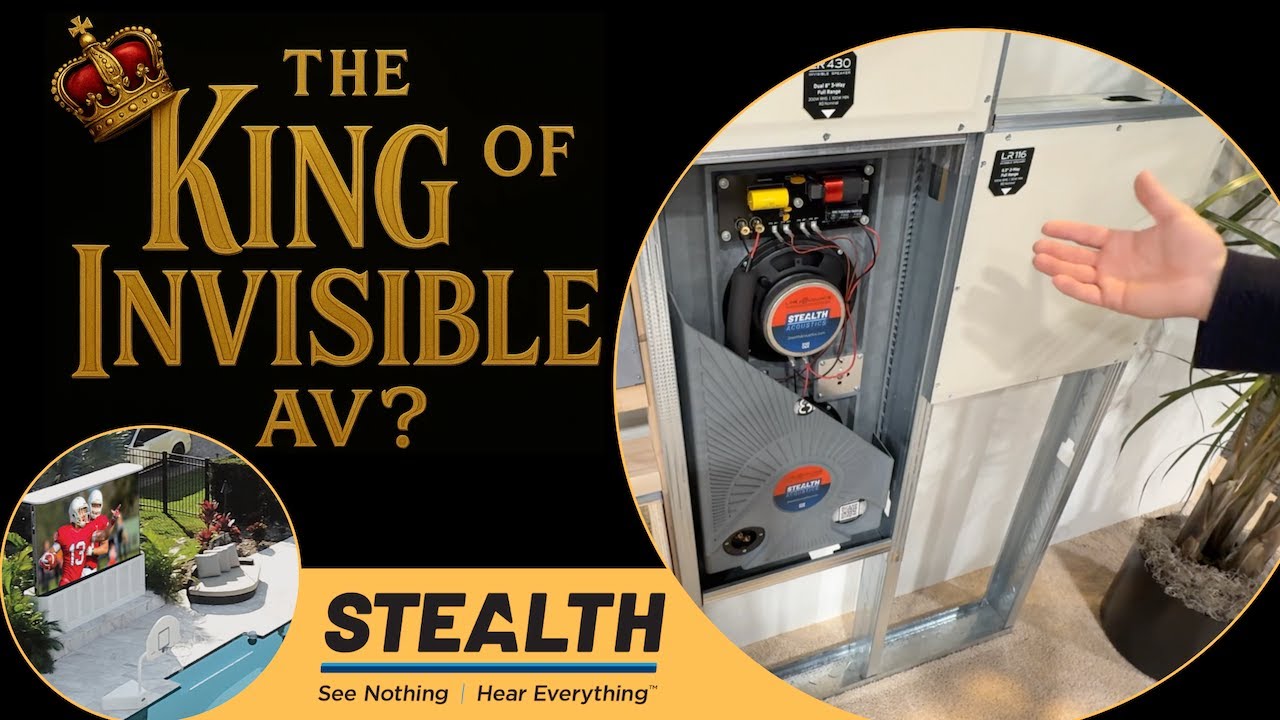 Speakers and Large Format TVs That DISAPPEAR - See What Stealth Acoustics is All About!