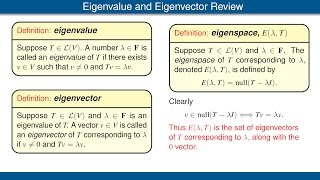 Generalized Eigenvectors