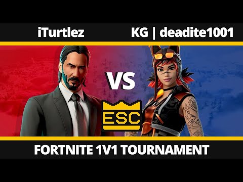 ESC 78 - Round 3 - iTurtlez Vs. KG | deadite1001 - Fortnite 1v1 Tournament