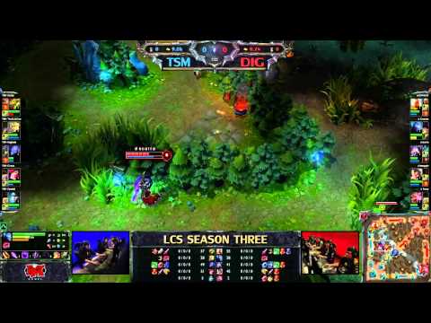 TSM vs Dignitas - LCS 2013 NA Spring W1D2 (English)