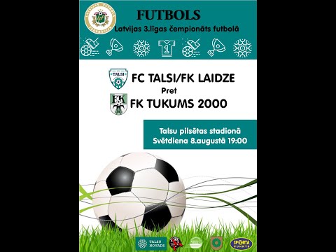 LFF 3.līga FC Talsi - FK Tukums 2000-3 6:1 Full game