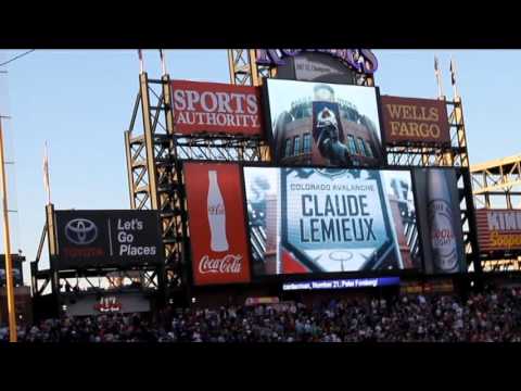 Alumni Game: Colorado Avalanche - Detroit Red Wings (Avs players' introduction)