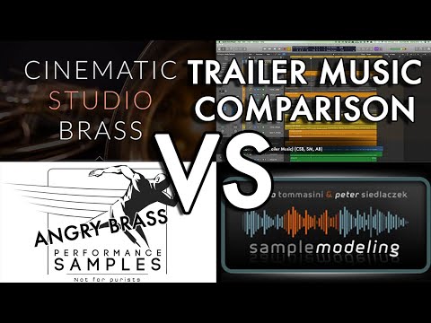 Cinematic Studio Brass vs Sample Modeling Brass vs Angry Brass COMPARISON VIDEO for Trailer Music