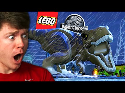 CHASED by a T-REX in LEGO JURASSIC WORLD! (Part 3)